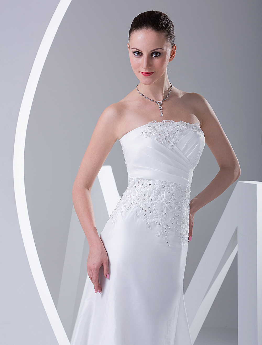 Elegant Mermaid Trumpet Satin Wedding Dress - Milanoo.com