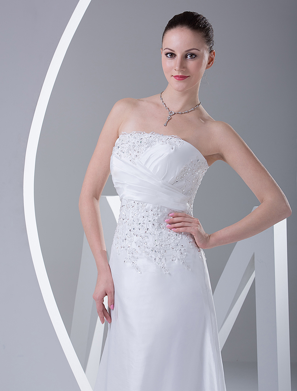 Elegant Mermaid Trumpet Satin Wedding Dress - Milanoo.com