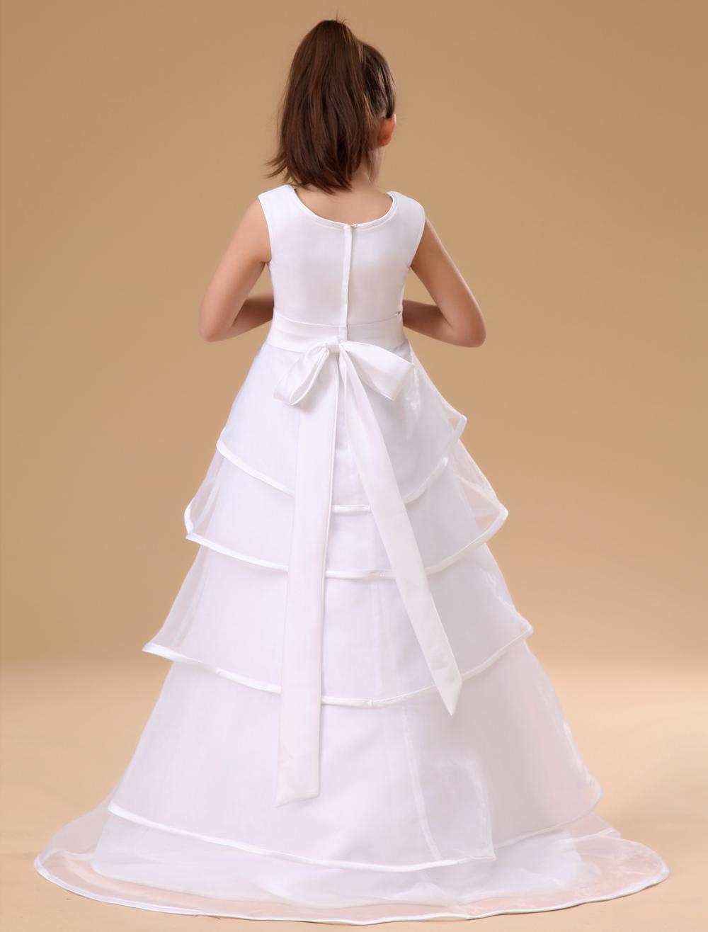 Vestito Festa Matrimonio Vestito Principessa Per Bambina Con Fiore E Paillettes - Abito Da Festa, Matrimonio, Compleanno, Cotone Elastan, Lavaggio A Mano Abito Festa Matrimonio