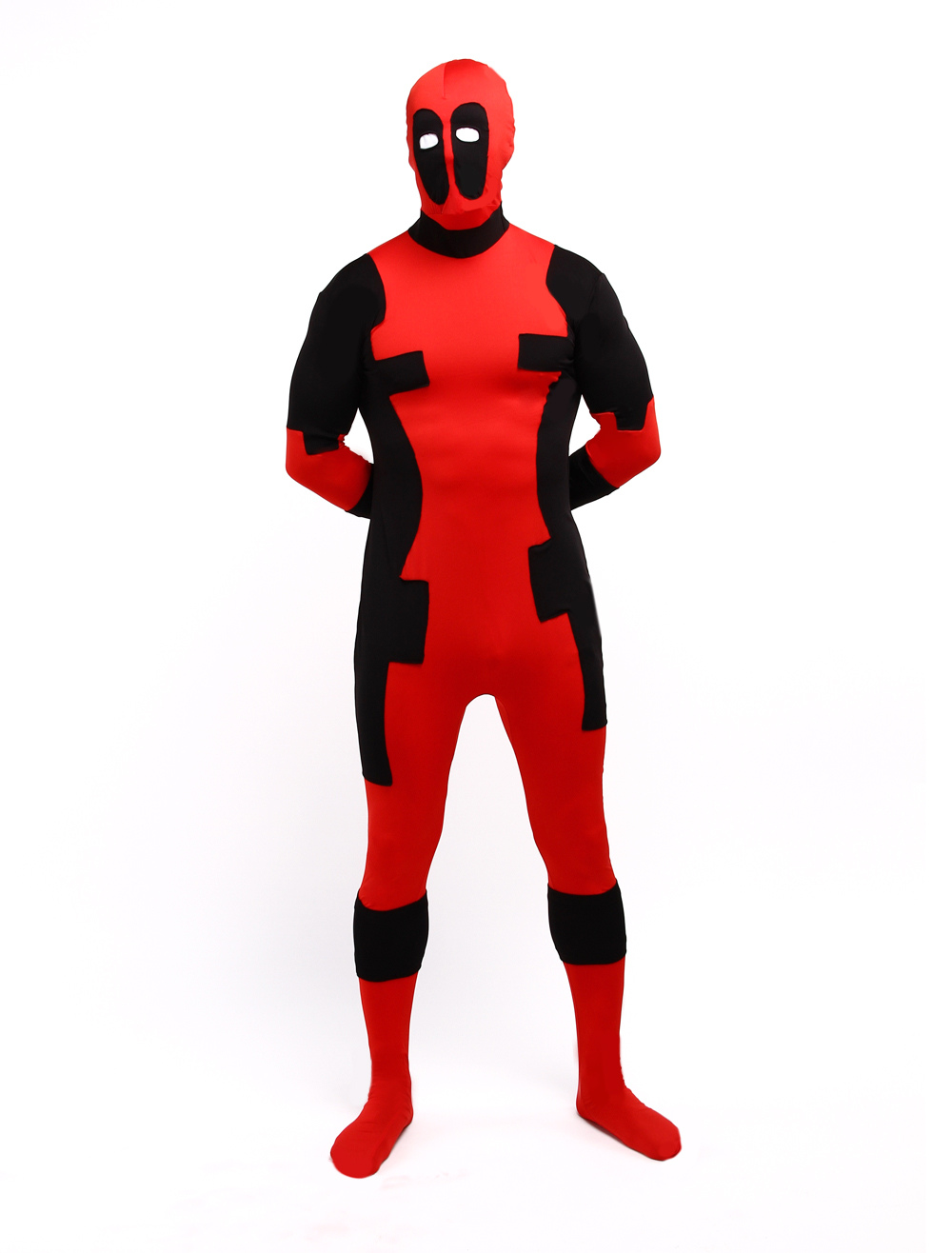 Halloween Deadpool Zentai Suit Lycra Spandex Superhero Full Bodysuit