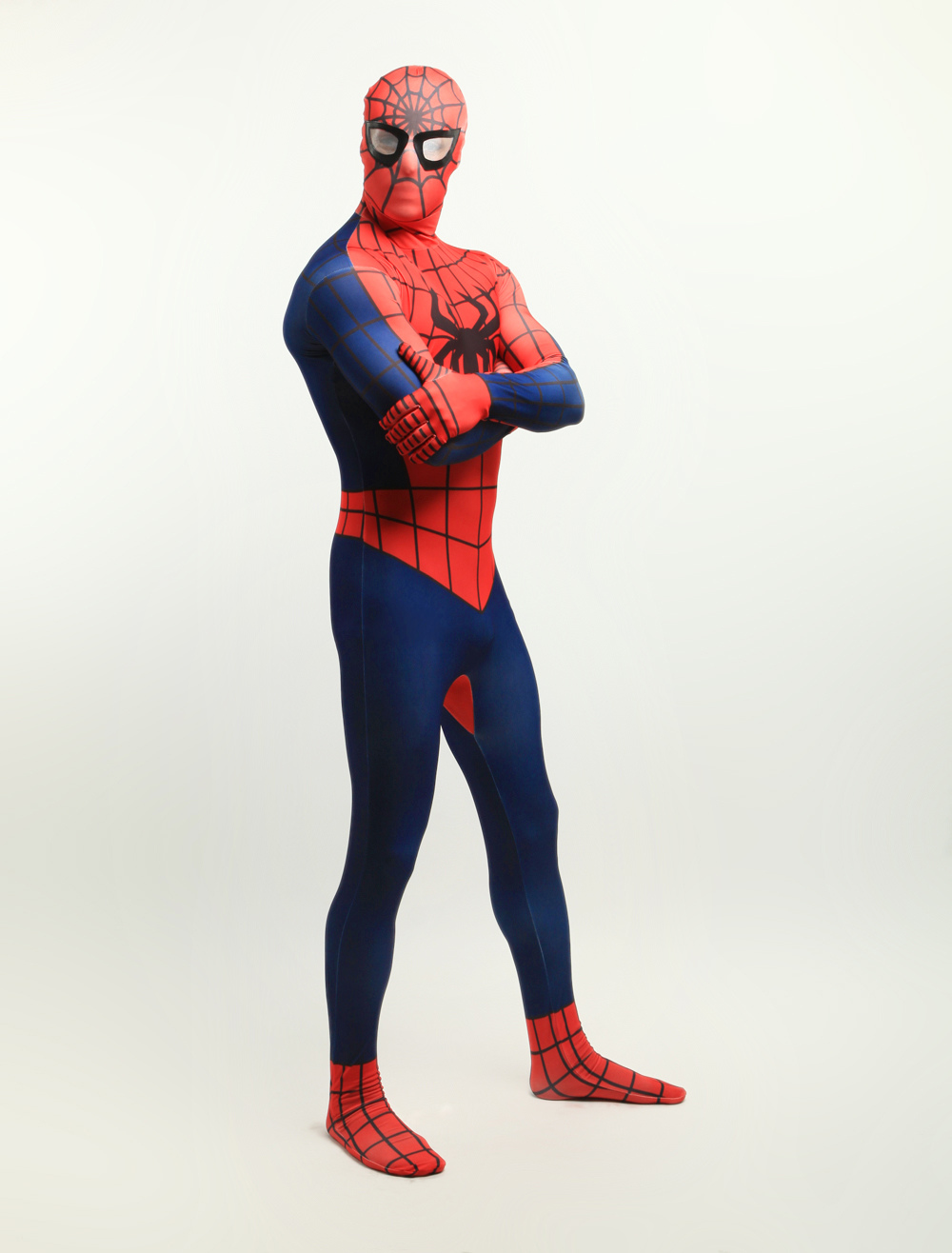 Halloween Spiderman Zentai Suit Lycra Spandex Super Hero Full Bodysuit ...