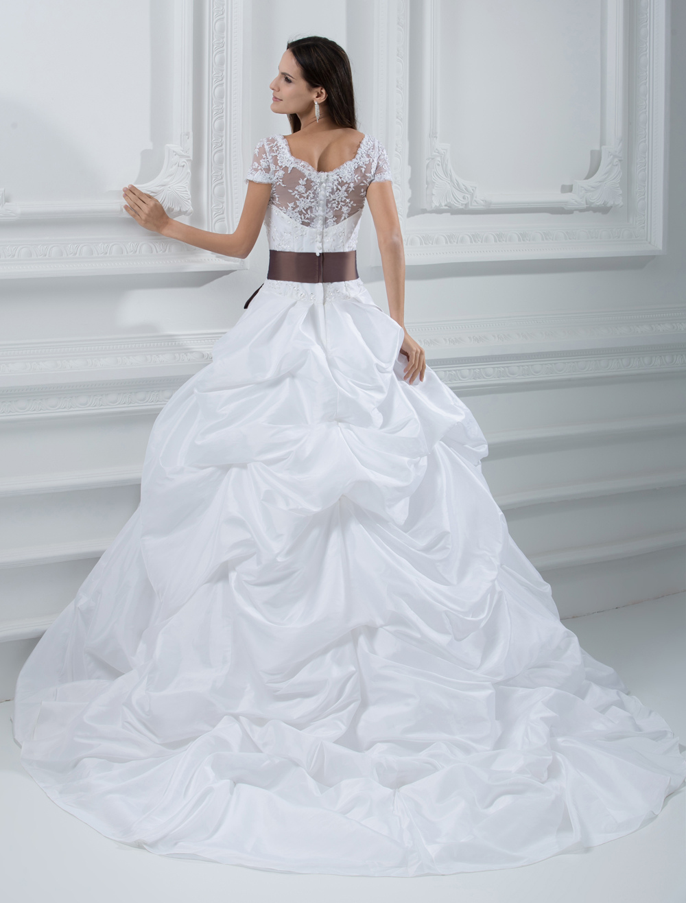 taffeta wedding ball gowns