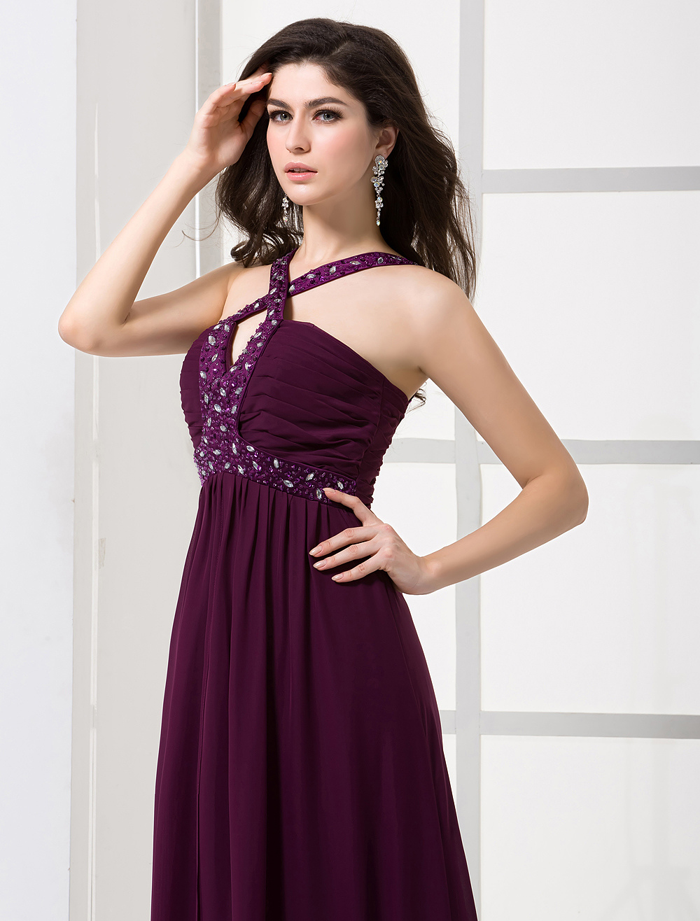 Satin Strappy Evening Maxi Dress | Sleek Prom Dress | KRISP