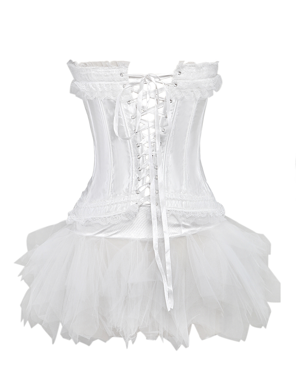 white corset skirt