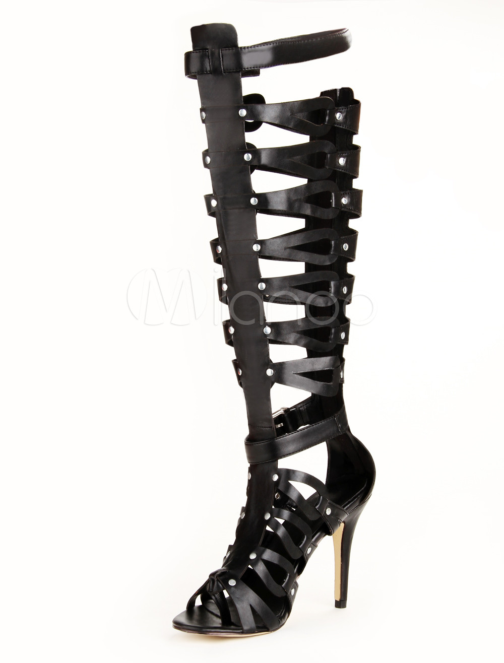 high heel boots with spikes