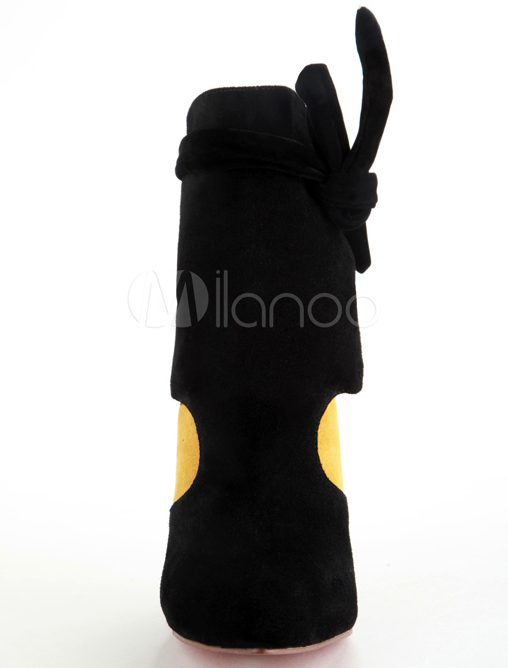 high heel sheepskin boots