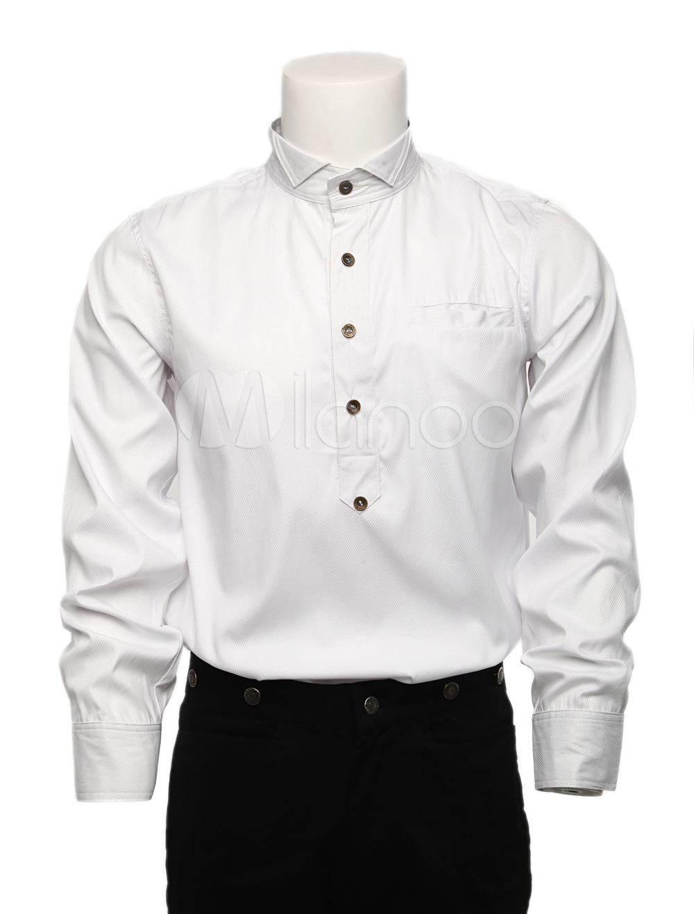 white button shirts men