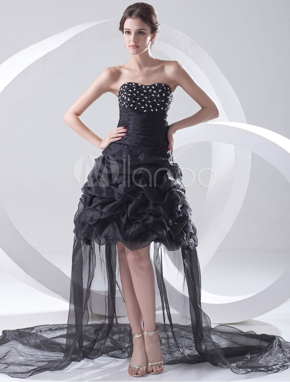 black ruffle sleeve dress Textured – 4andco Black Modern Keyhole Bandage Size:US2-UK4-EUR32 ED-005