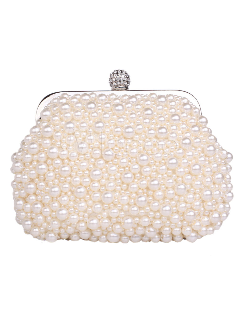 white sparkly bag