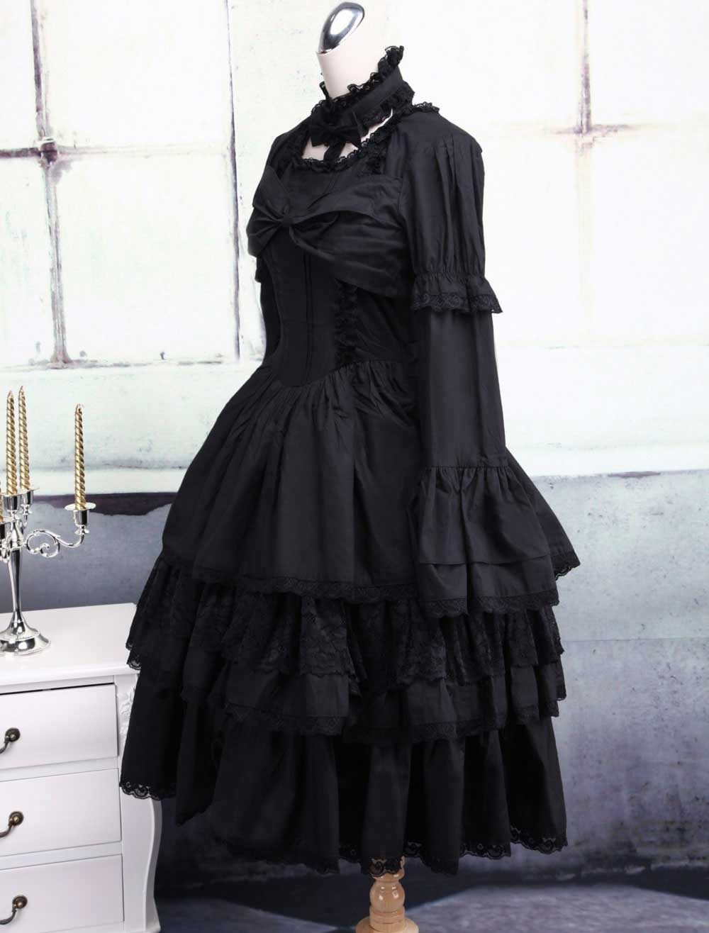 Gothic Lolita Print Dress