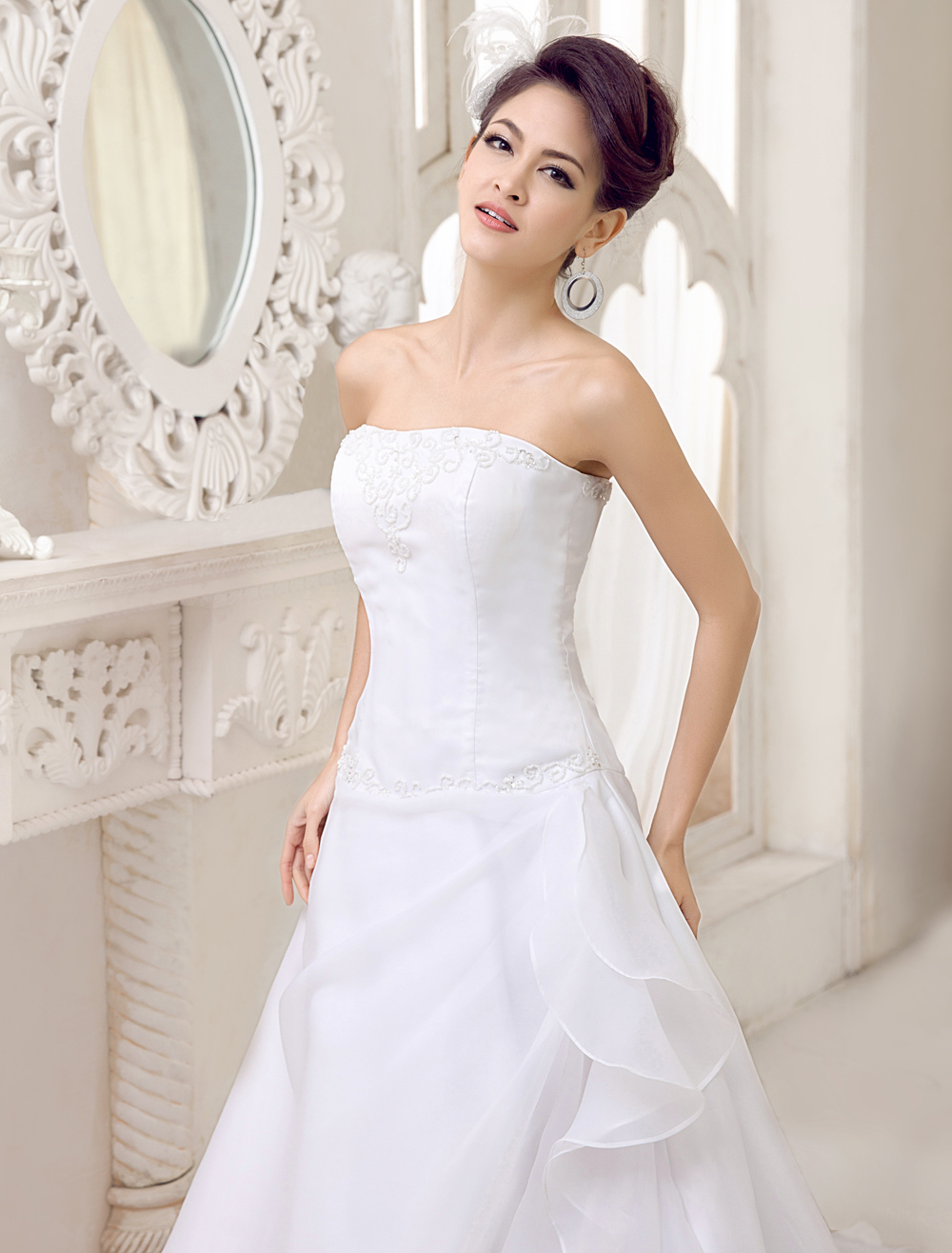 a-line-strapless-wedding-dress-with-ruffles-milanoo