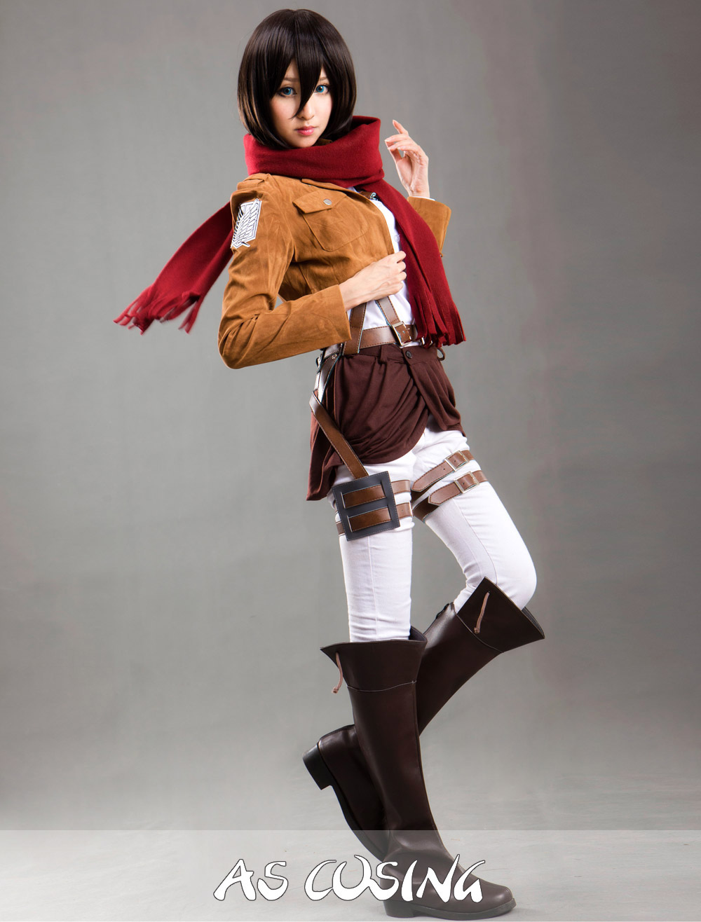 Attack On Titan Mikasa Ackerman Cosplay Costume - Cosplayshow.com