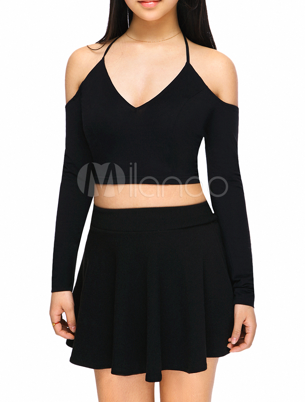 yellow criss cross crop top