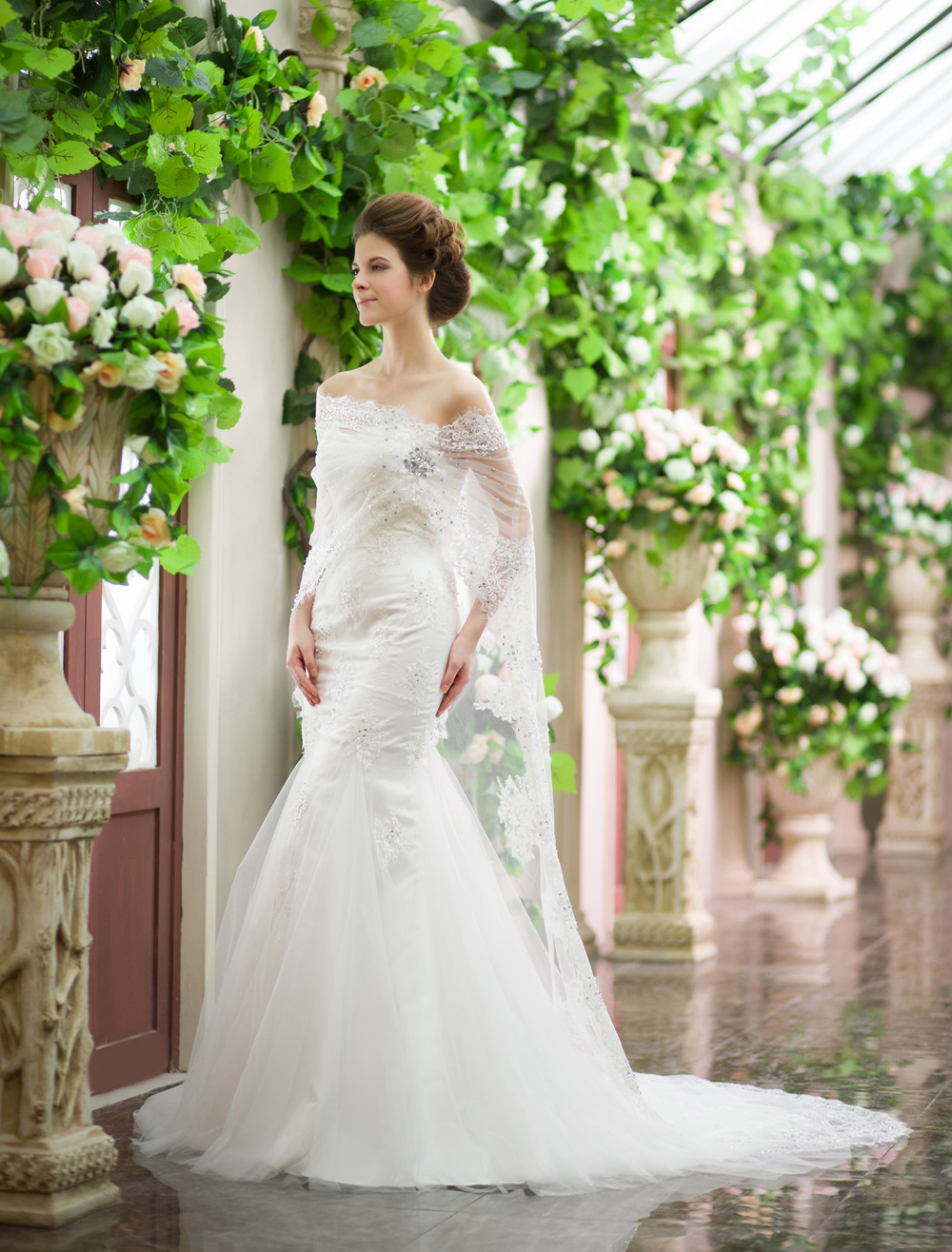 nookie zodiac one shoulder gown