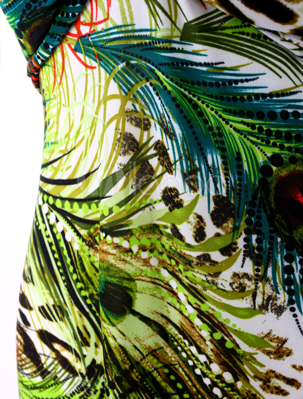 Sweet Halter Animal Print Spandex Maxi Dress for Woman - Milanoo.com