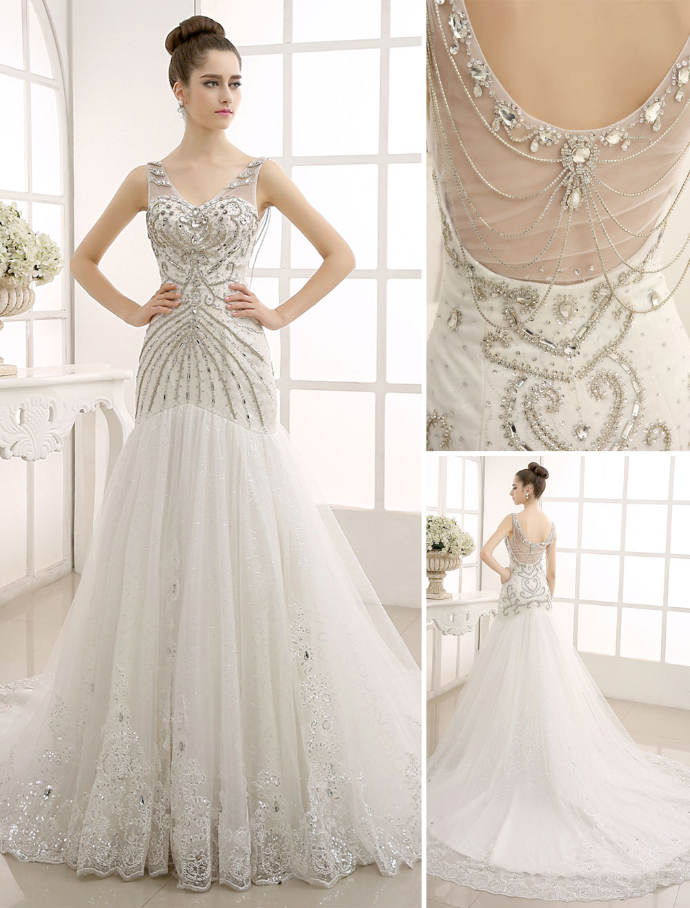 Luxus menyasszonyi ruha 2 színárnyalatban (A Ft ár tájékoztató jellegű)
