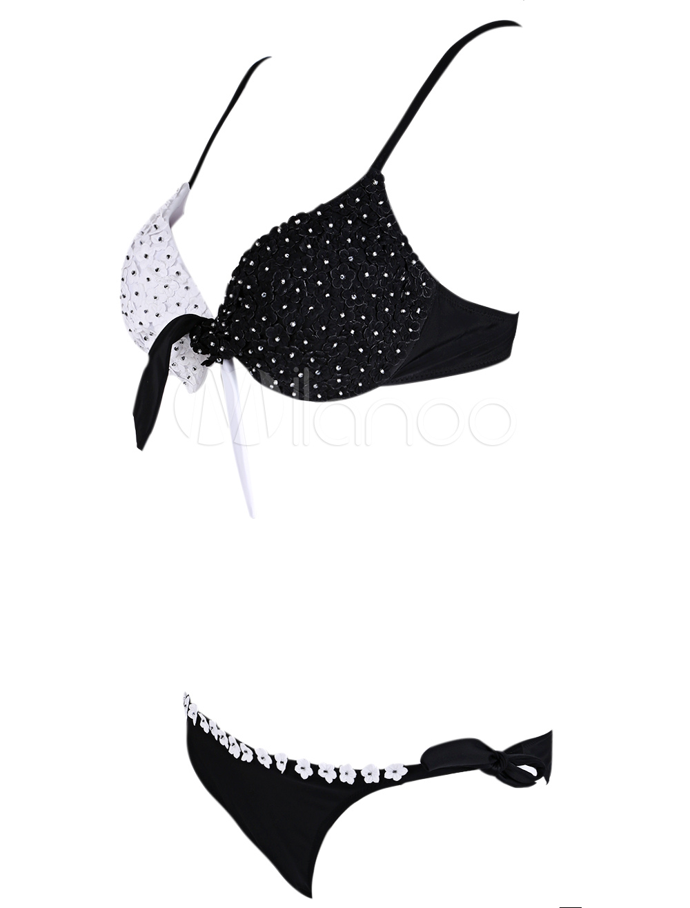 Black TwoPiece Bikini Swimsuit