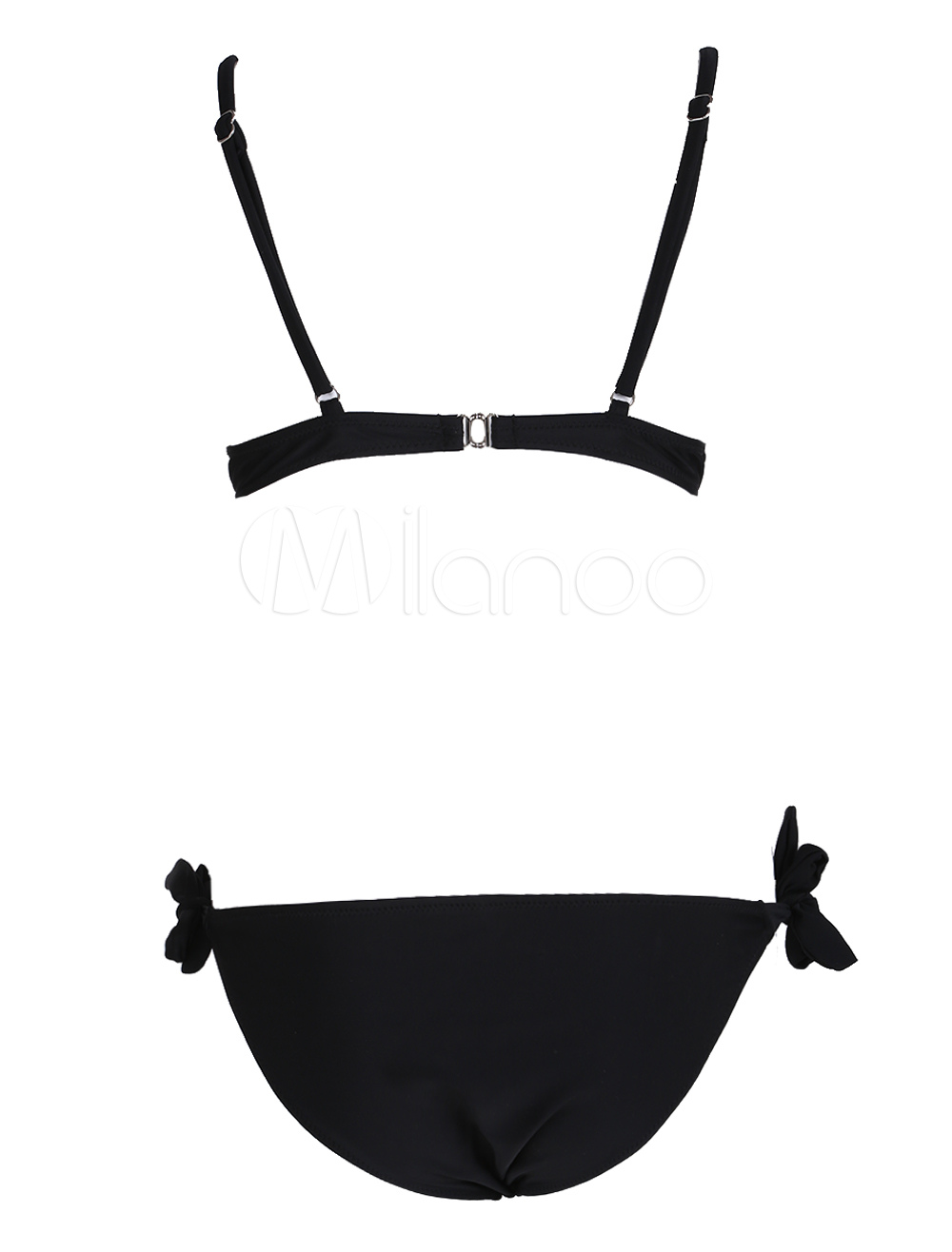 Black TwoPiece Bikini Swimsuit
