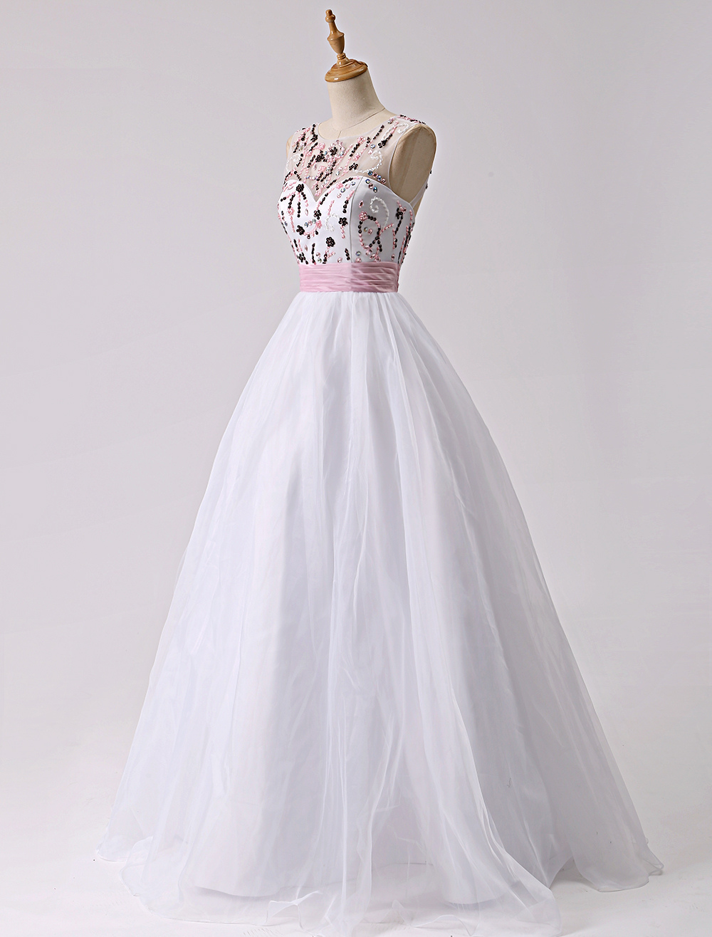 organza cut out dress