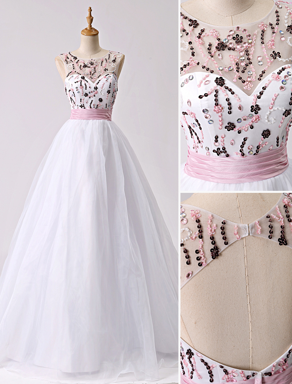 organza cut out dress