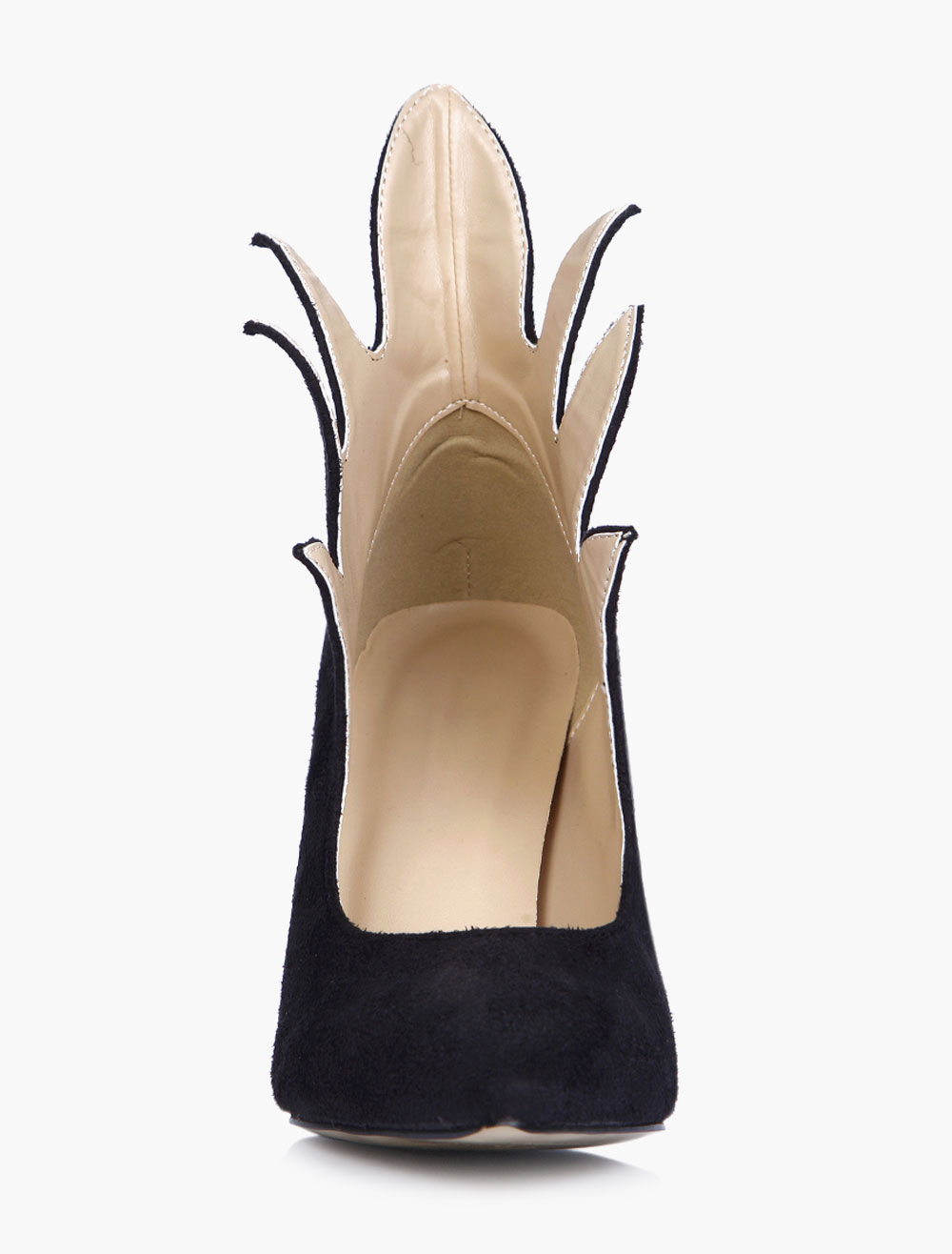 black mini heels