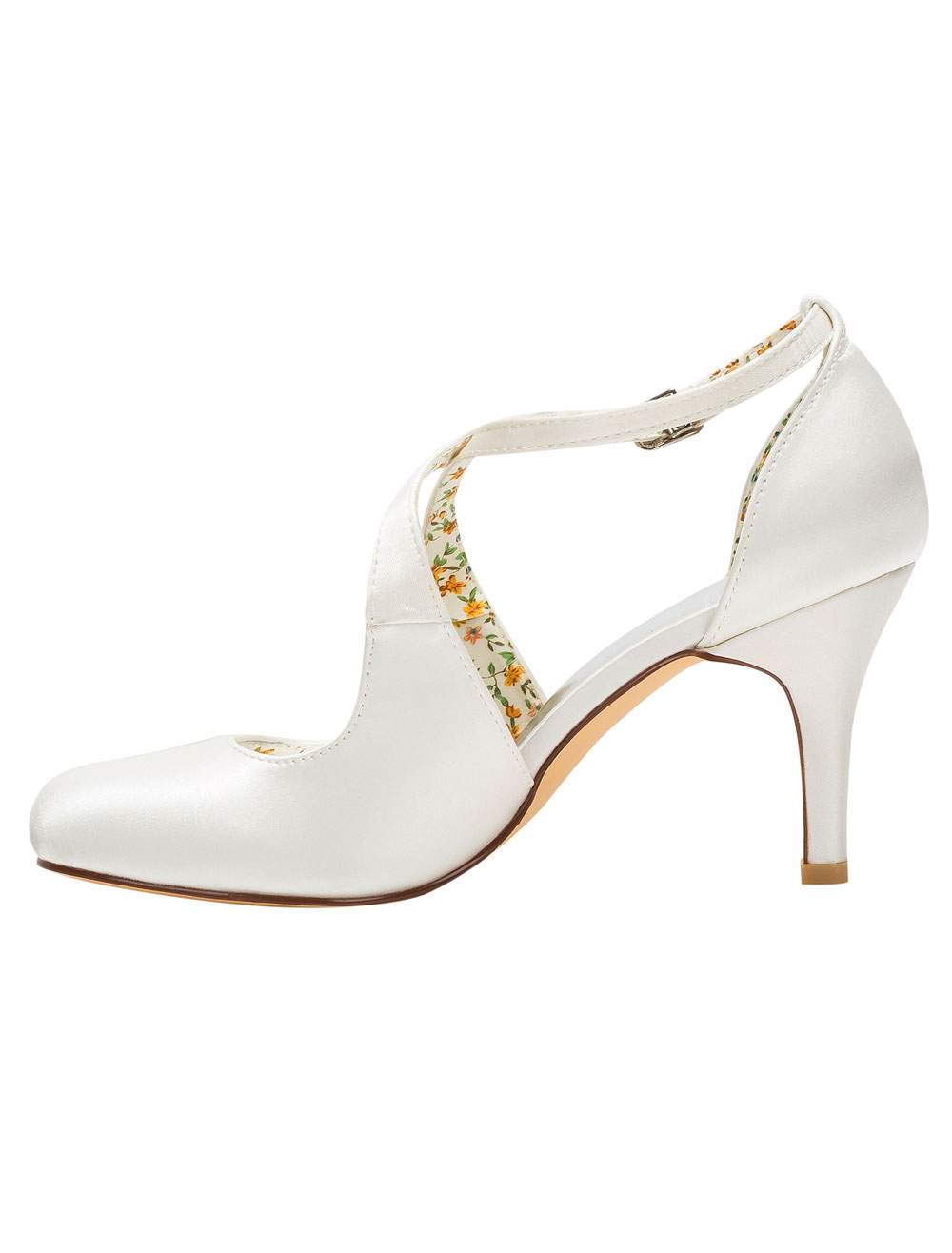 Sandali Da Donna Con Plateau In Raso E Tacco Alto, Punta Aperta E - Foto 5