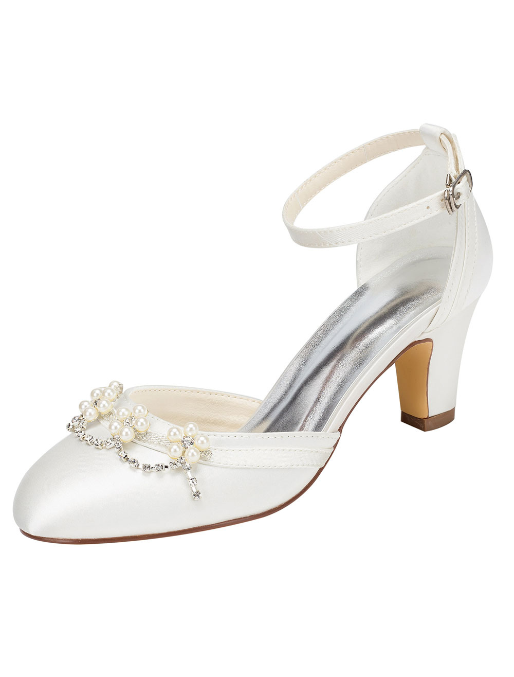 3cm heel bridal shoes