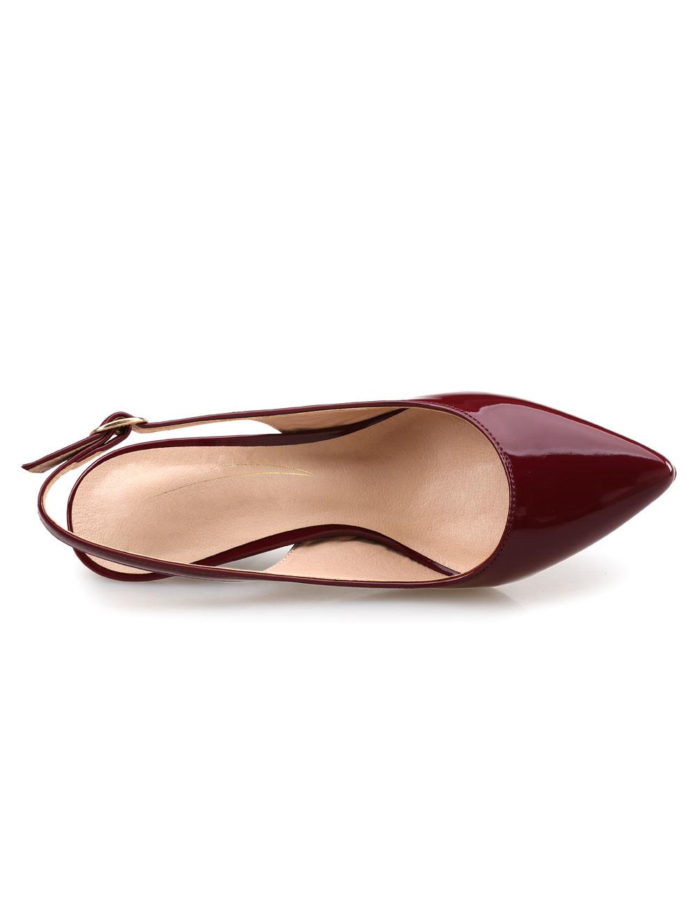 leather burgundy pumps
