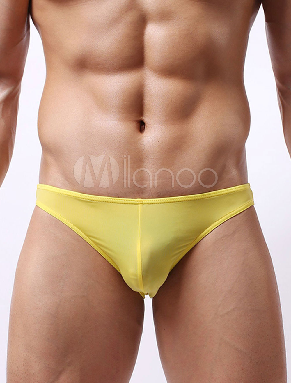 Bequemer Herren Silk Slips Solid Farbe Sexy Panties Slip aus Seide