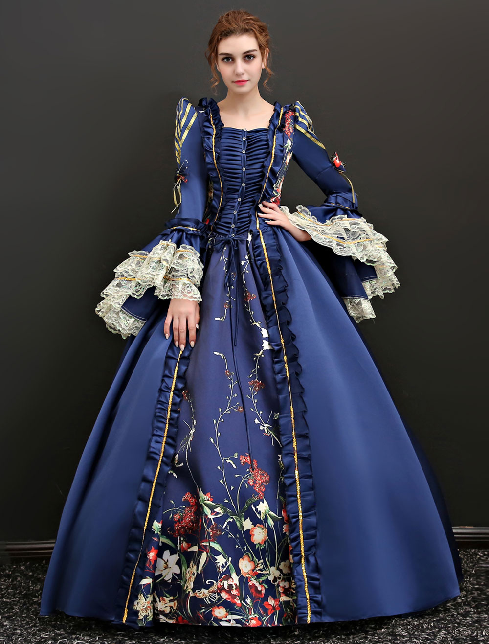 Beokeuioe Abito da donna in stile rococò vittoriano, da donna, abito da rococò vittoriano, abito da ballo, ispirazione, costume da vergine