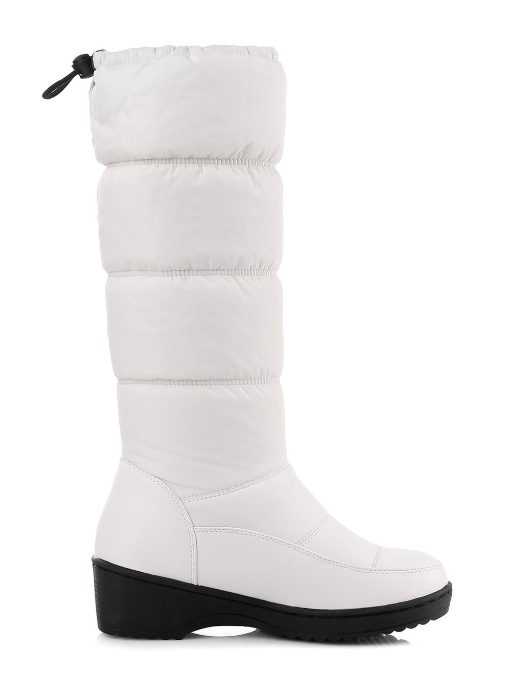 White Xmas Snow Boots Women Boots Round Toe Slip On Winter Boots
