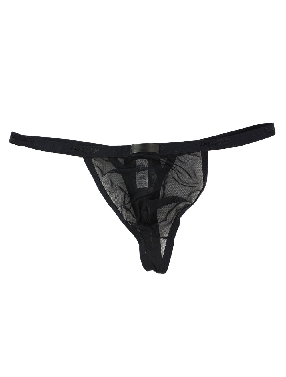 Black Sexy Panties Men Semi Sheer Underwear Lingerie - Milanoo.com