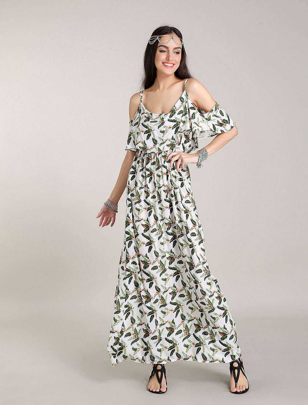 boho maxi robe