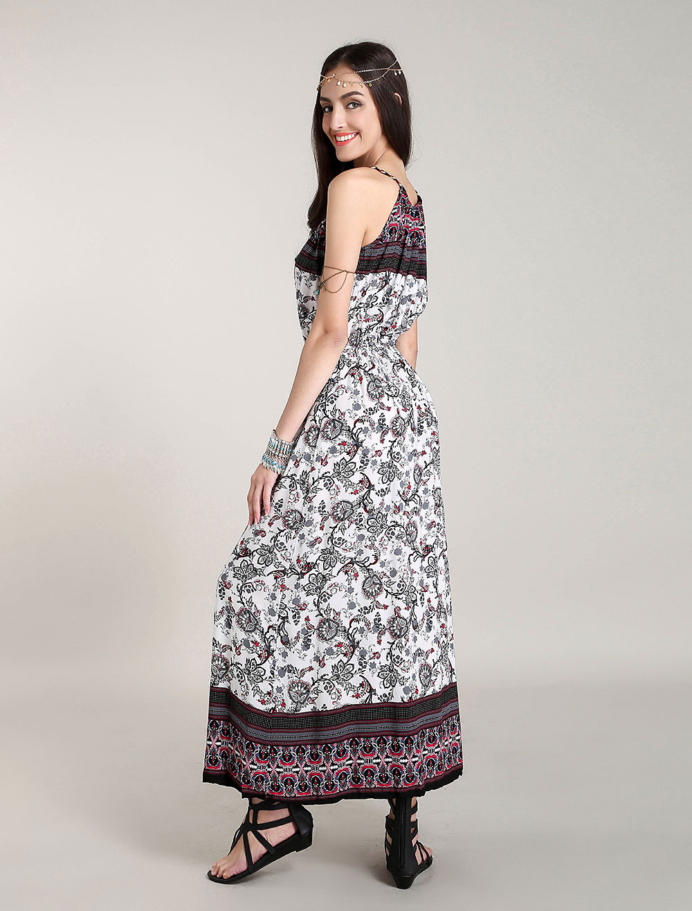 boho maxi robe