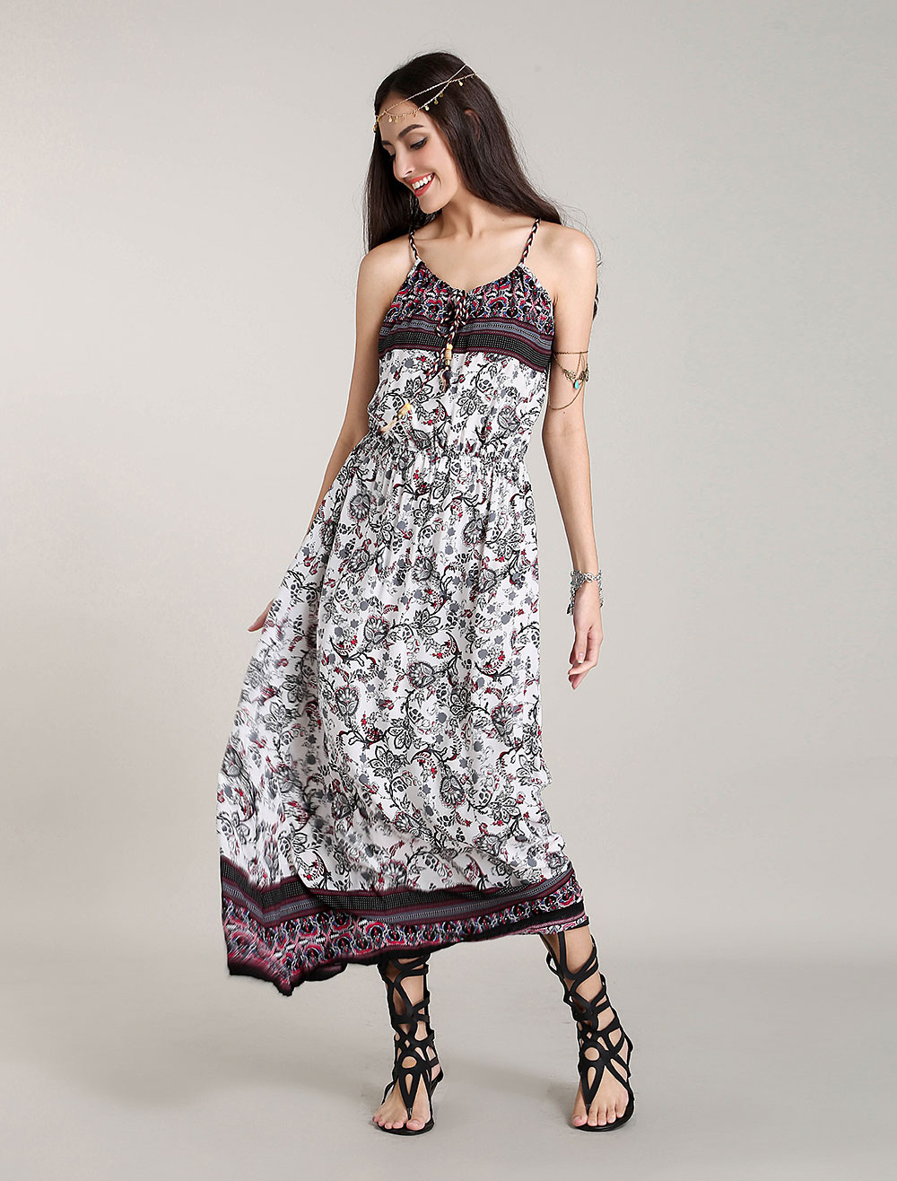 boho cotton robe