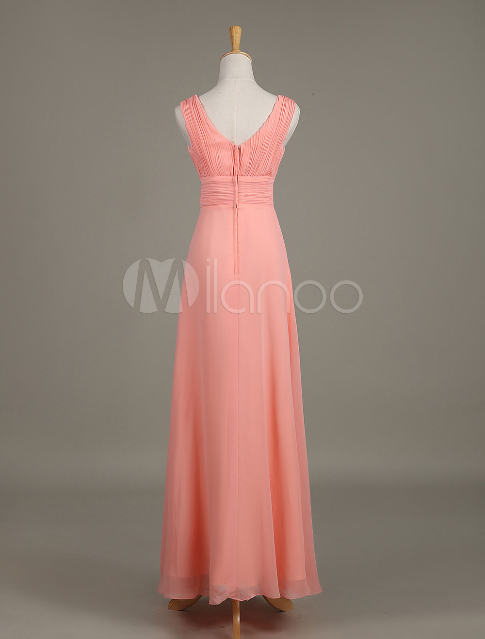 Adult's Radish - Blushing Bride Sleeveless Dress With Gathered Skirt main image 1