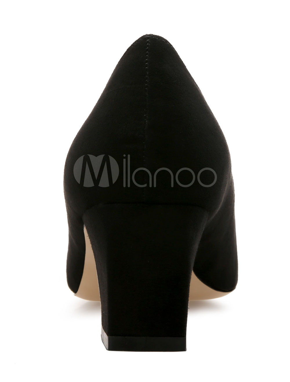 black heels with square toe
