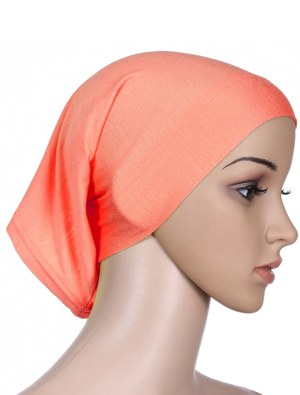 Jersey Hijab Solid Color Tube Undercap Thin Breathable Elastic