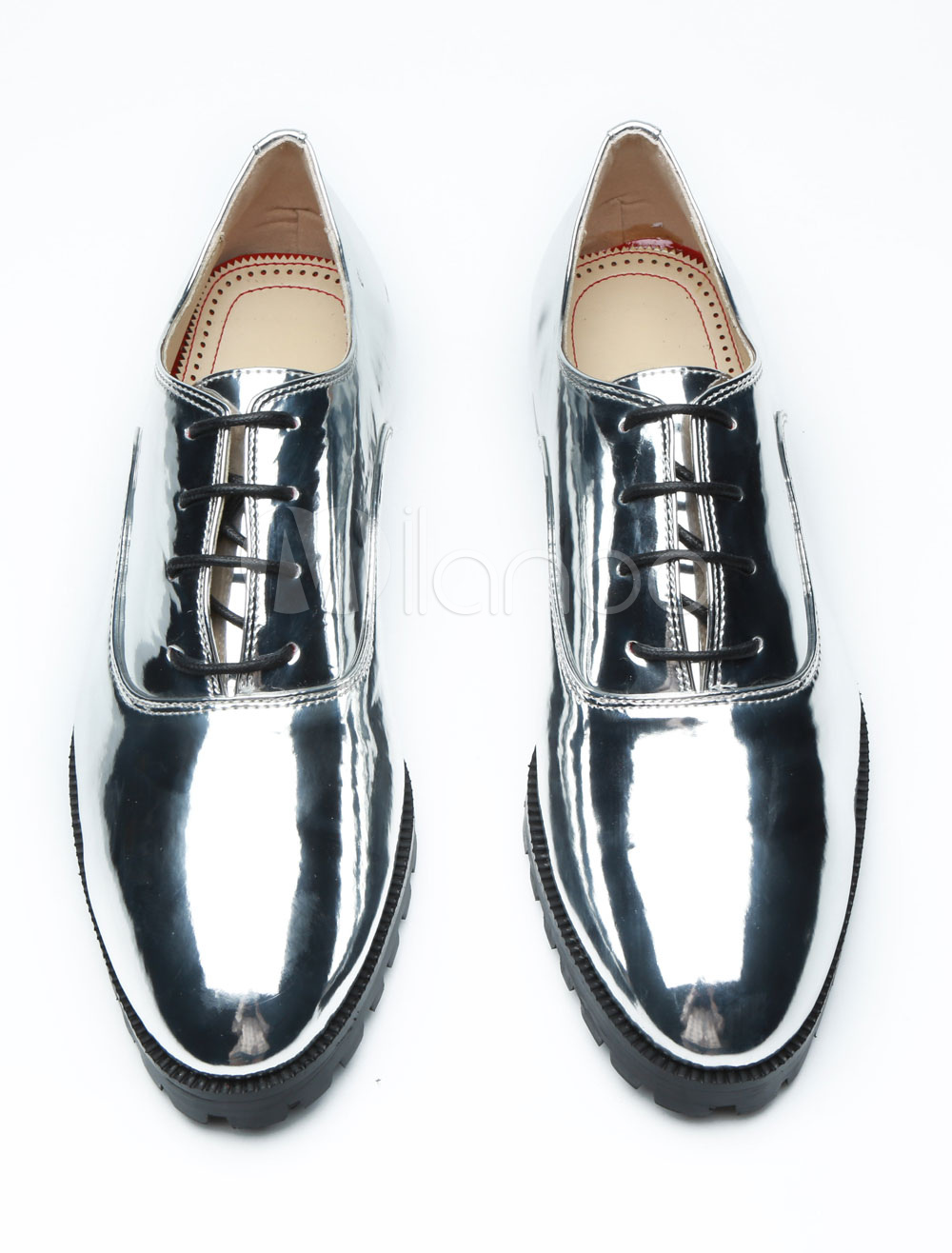 mens silver prom shoes