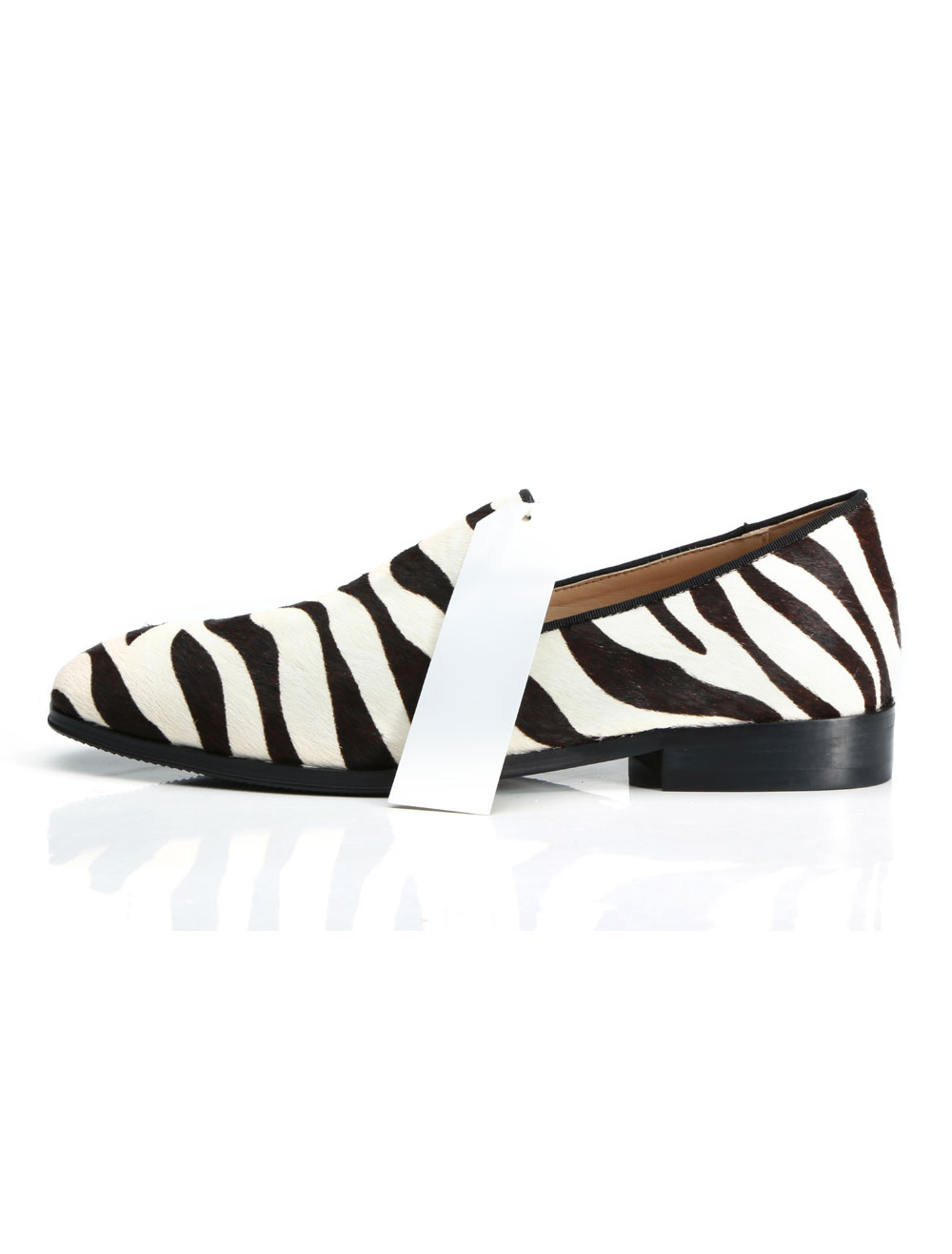 black and white zebra shoes