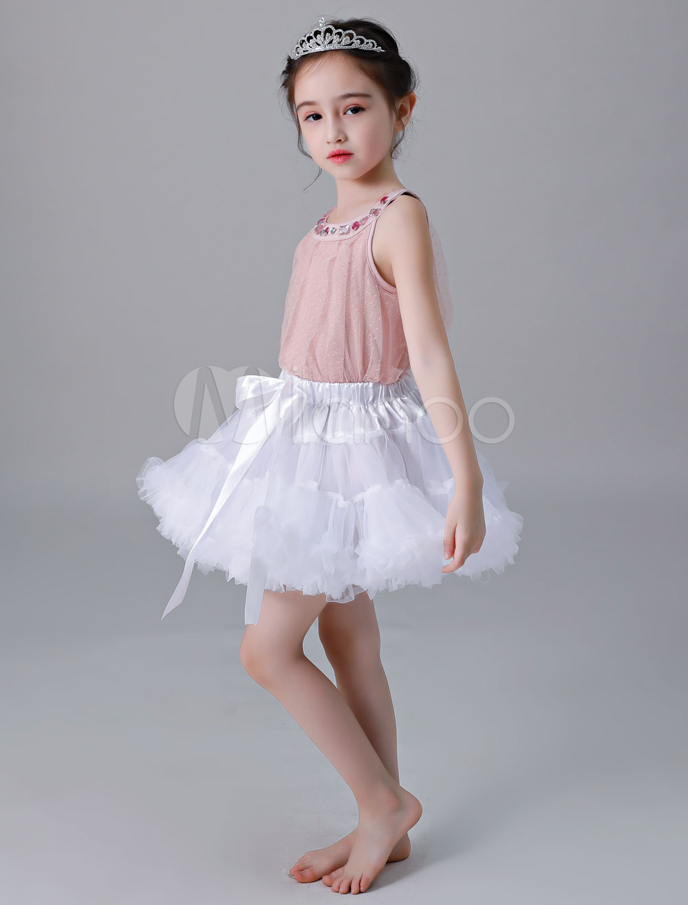 Flower Girl Petticoat Short Tulle Flare Slip Lolita Underskirt