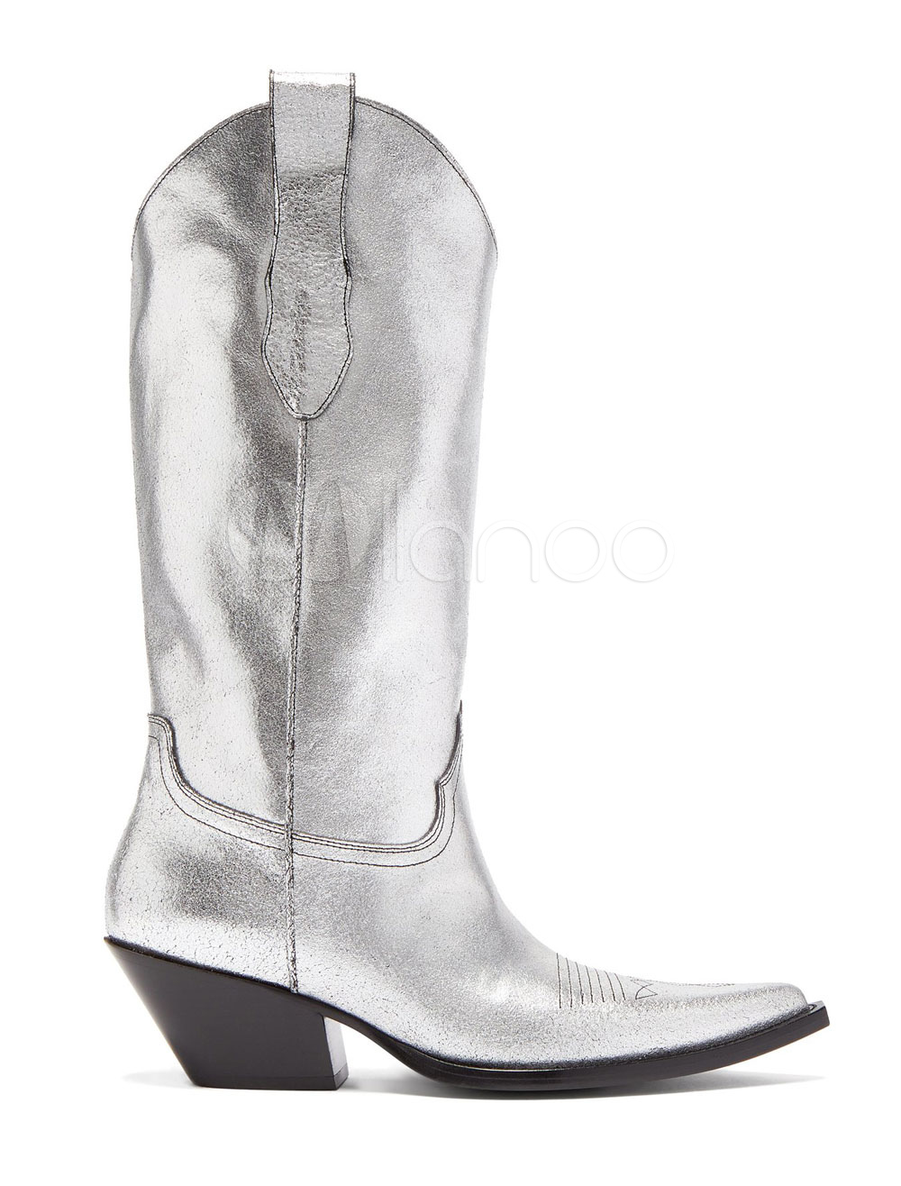 ladies silver cowboy boots