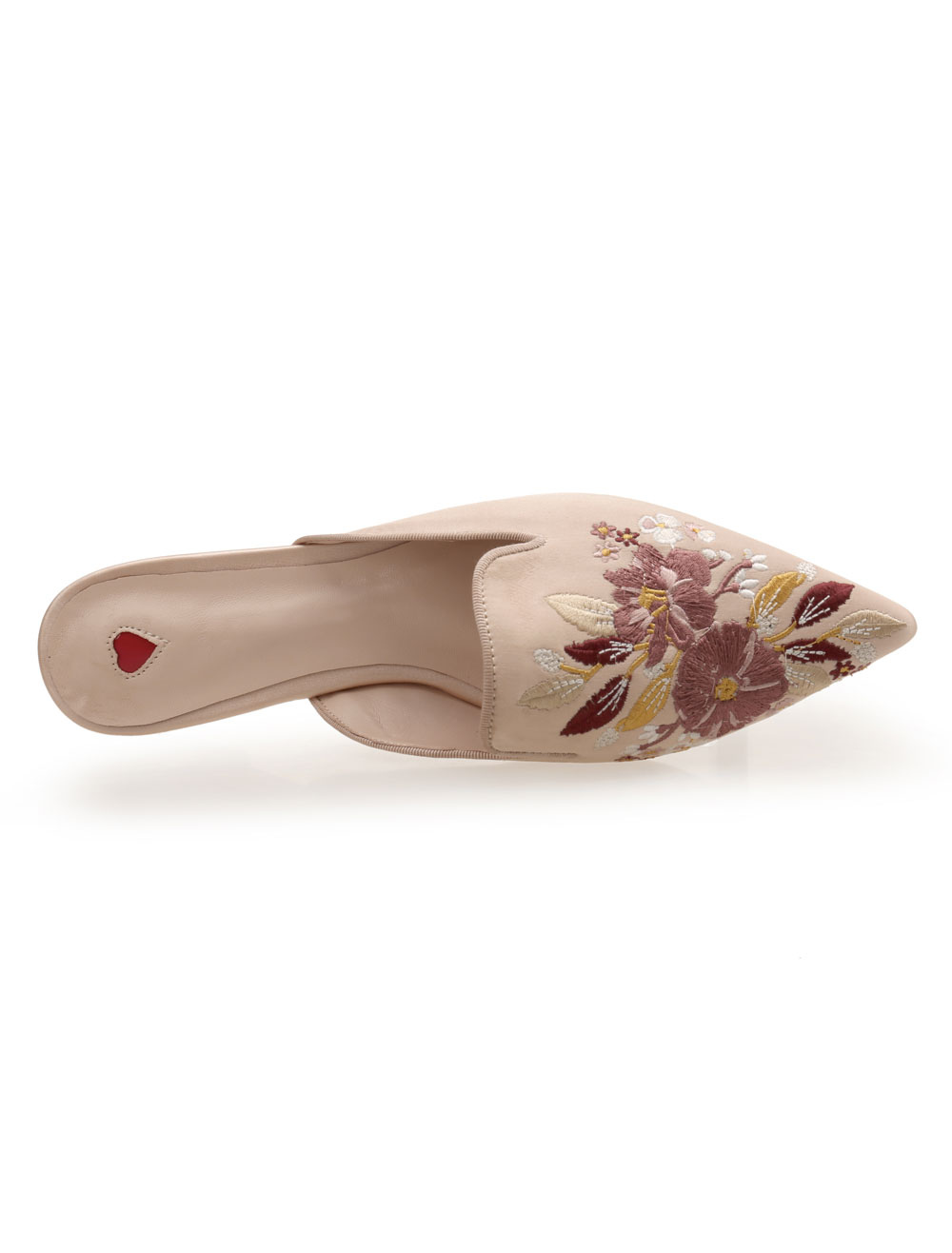 pink mule flats