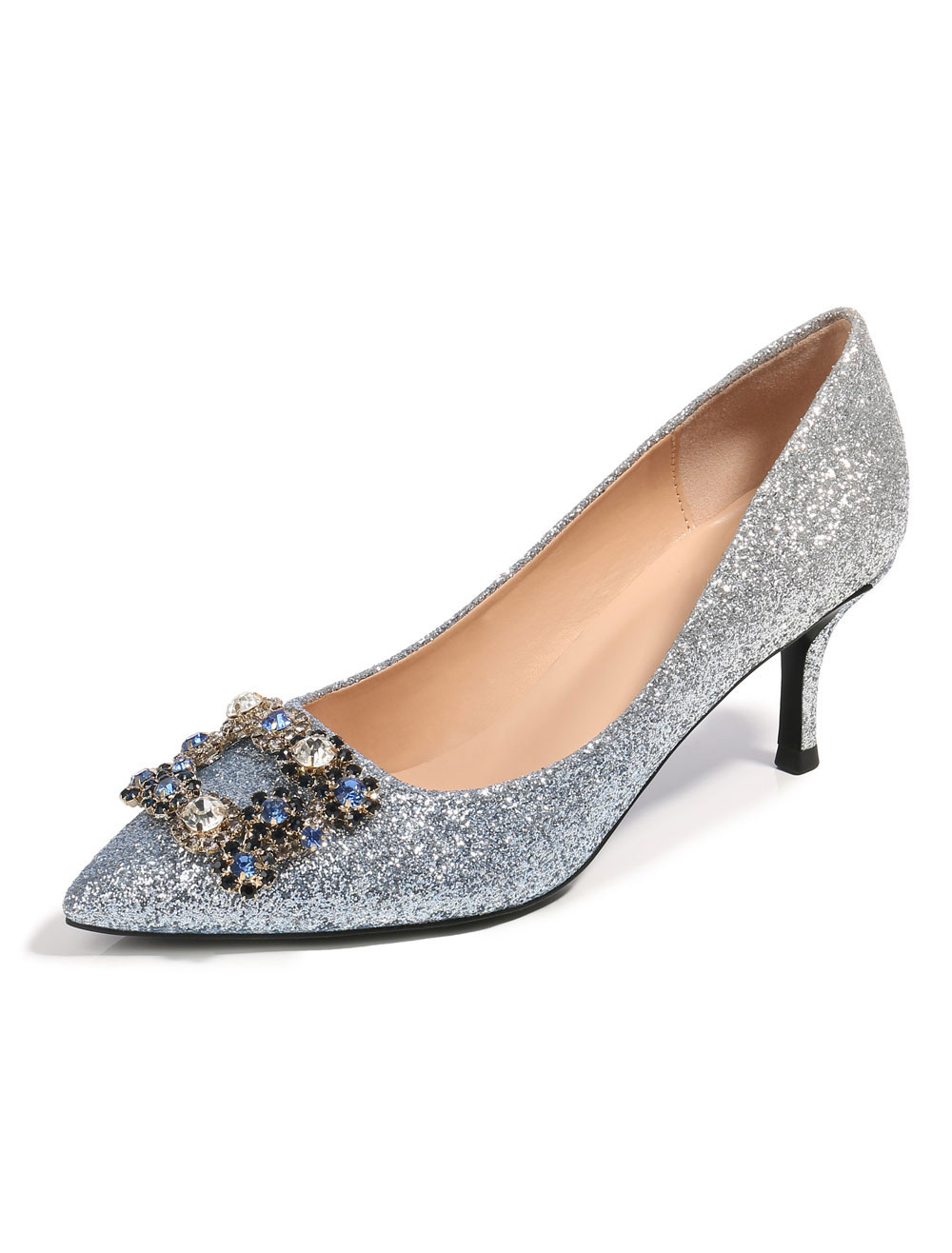 sparkly pointed shoes