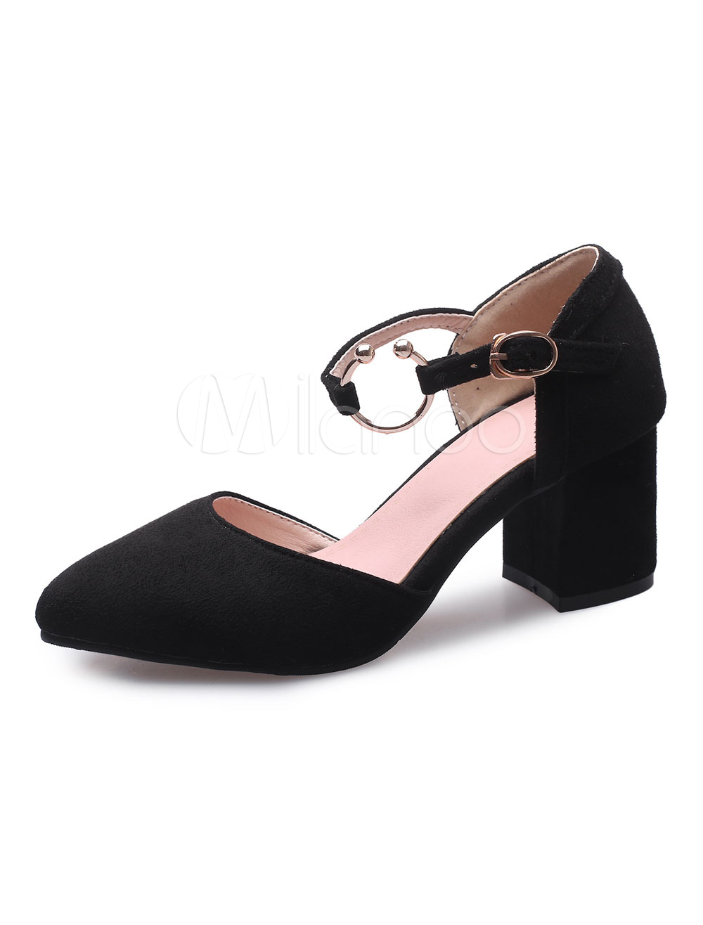 block heel pointy toe