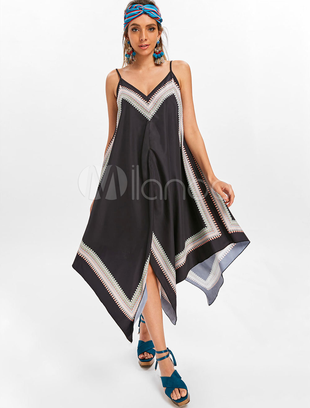 Robe De Danse Fille Sans Manches - Strass, Appliques, Ourlet Irrégulier, Pour Ballet, Gym, Patinage, Yoga - 3
