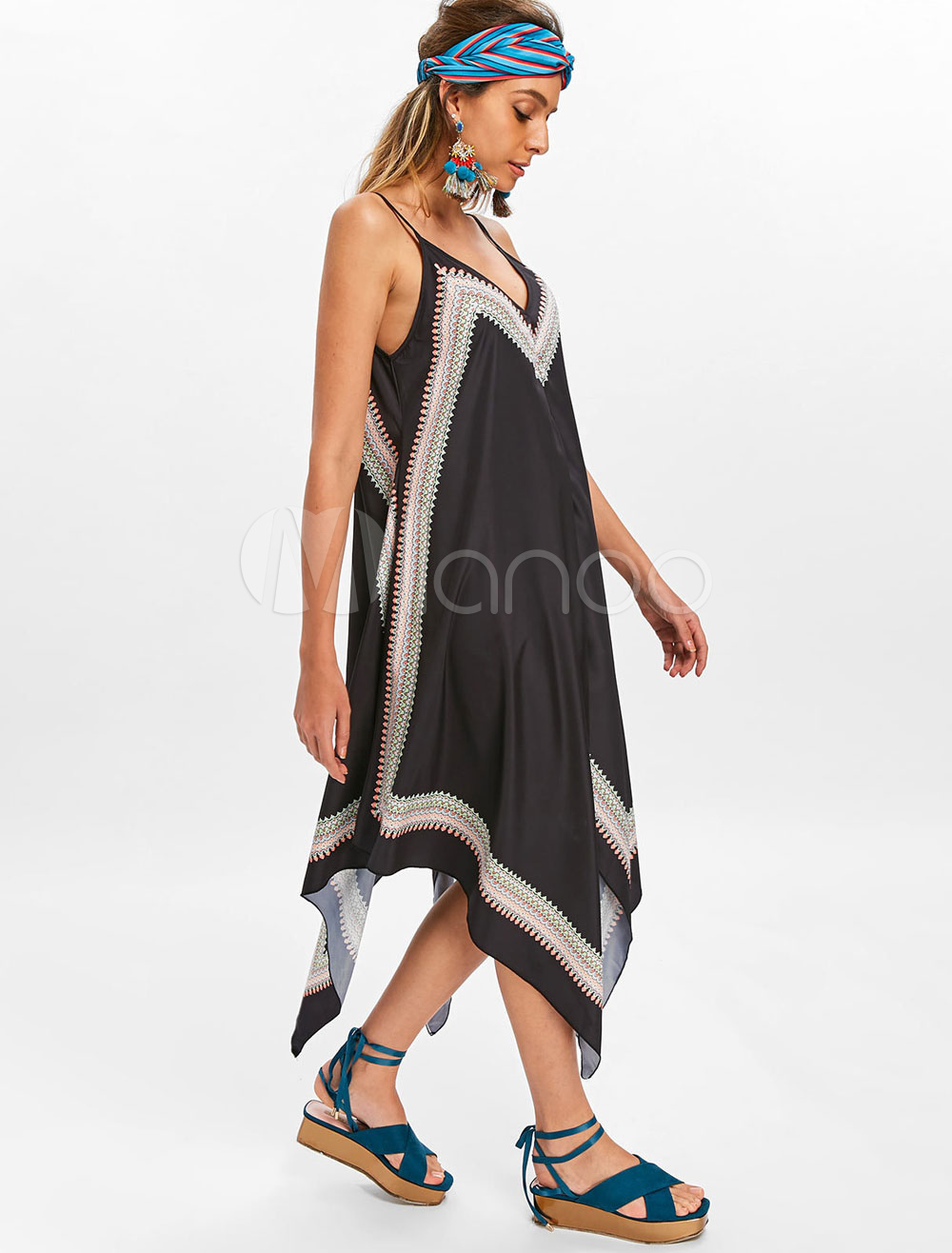 Robe De Danse Fille Sans Manches - Strass, Appliques, Ourlet Irrégulier, Pour Ballet, Gym, Patinage, Yoga