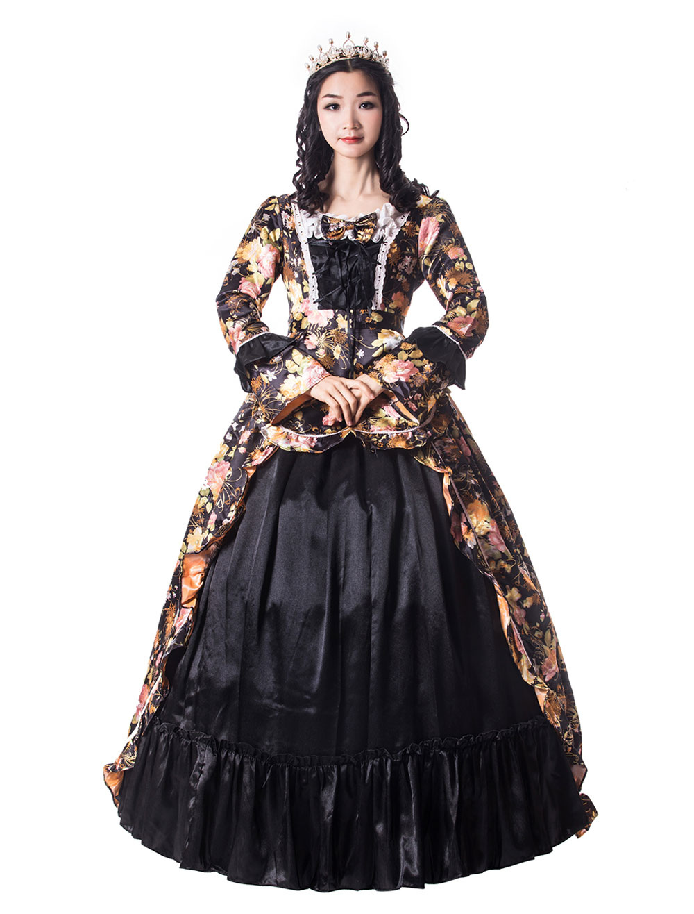 black victorian dress costume