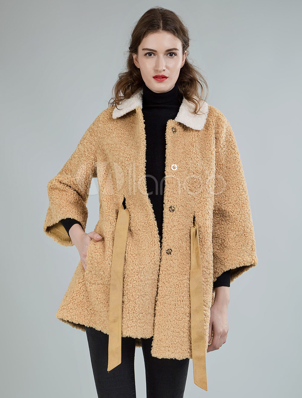 petite camel color coat