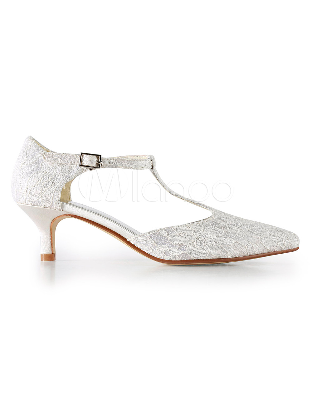 chaussure blanche petit talon